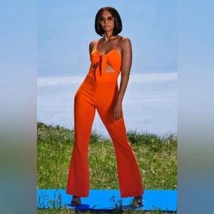 LITA by Ciara Tie Front Jumpsuit